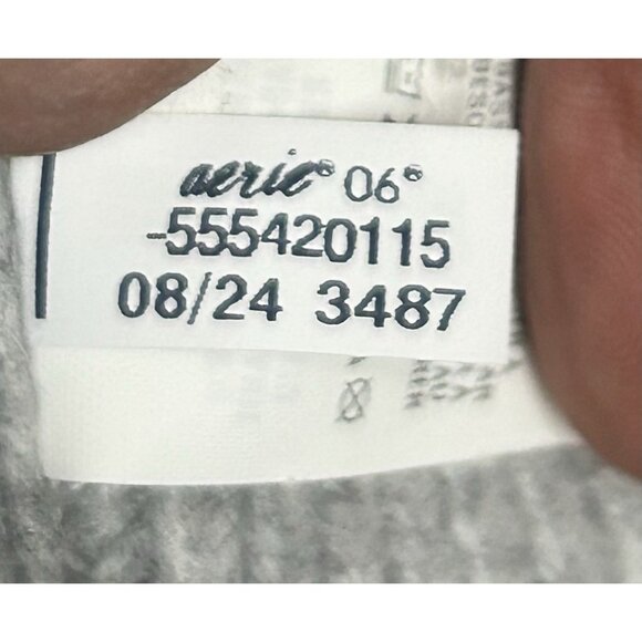 Aerie Sweater Womens XL Grey Chunky Cable Knit Soft Cozy Oversized Stretch 2024 - Picture 7 of 9